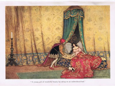 A Young Girl of Wondrous Beauty by Warwick Goble
